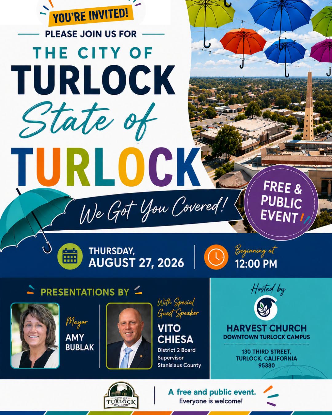 State of Turlock 2026 Flyer. Information contained on webpage
